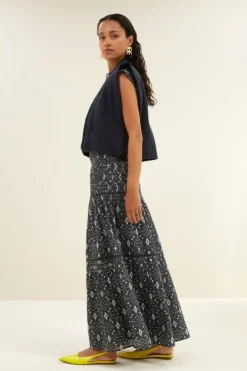 Gilets & Spencers|Jassen*By bar isla embroidery jacket | midnight