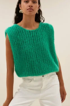 Gilets & Spencers|Truien*By bar james spencer | bright green