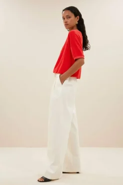Broeken*By bar jaxx twill pants | off white