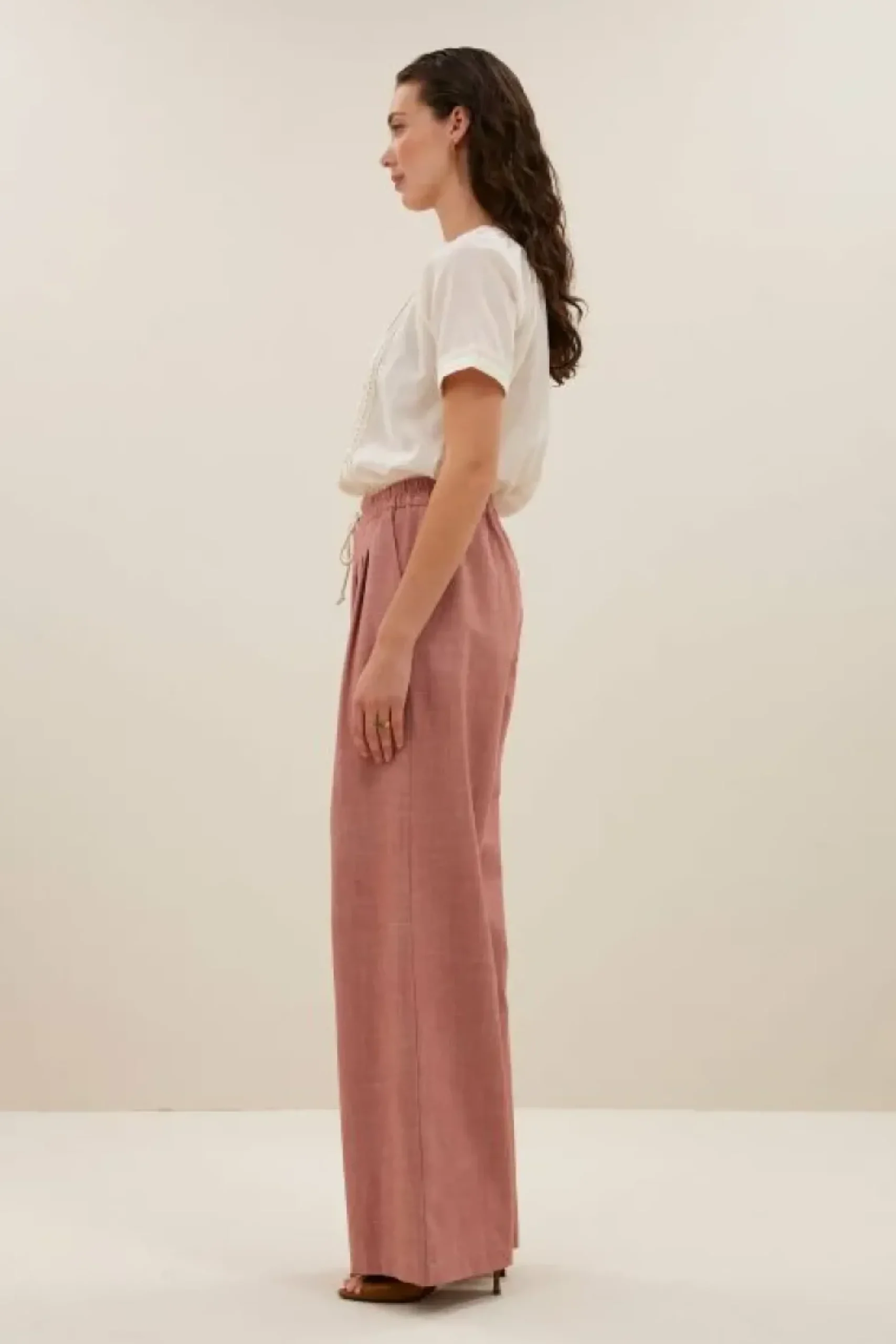 Broeken*By bar jaxx twill pants | old pink