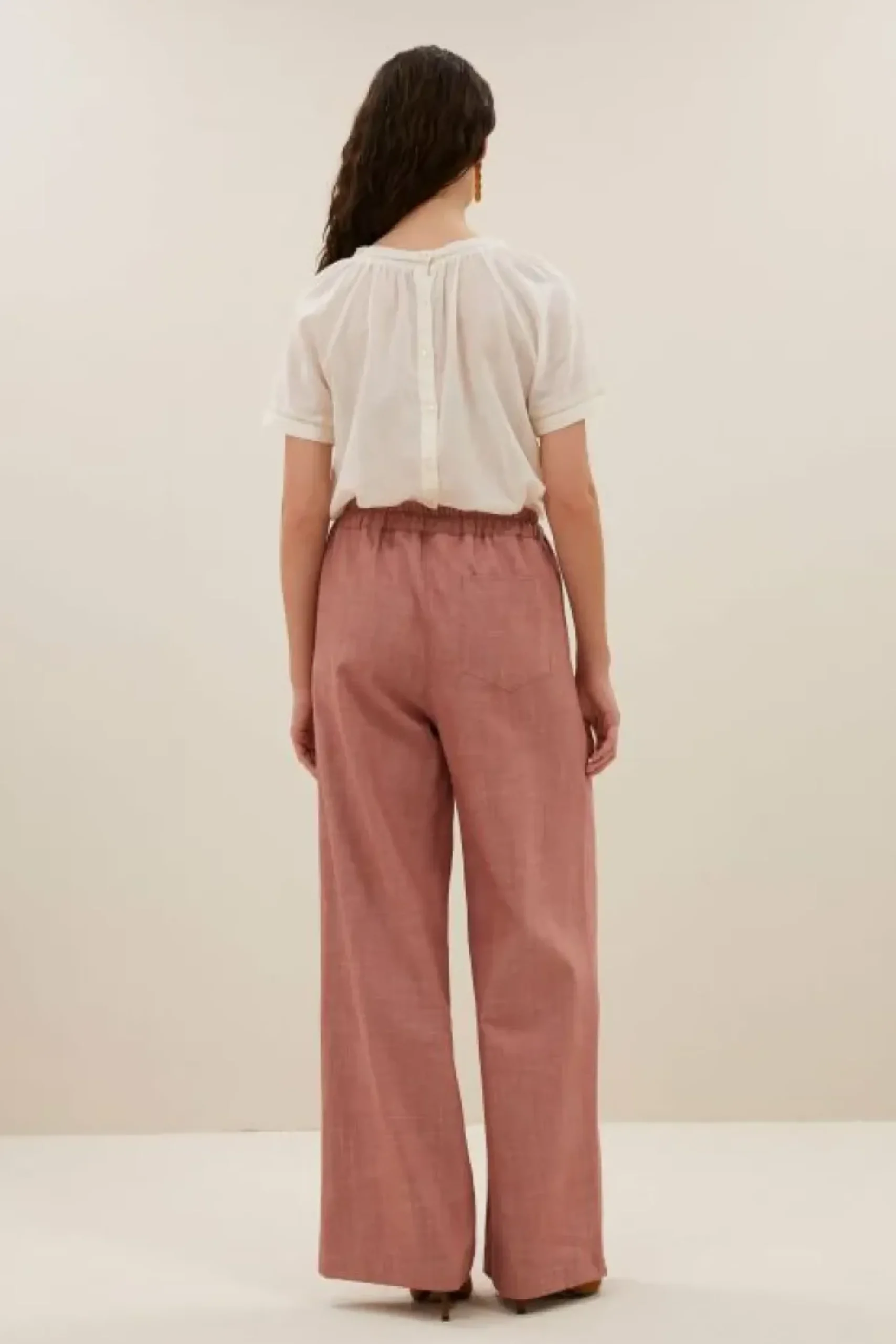 Broeken*By bar jaxx twill pants | old pink