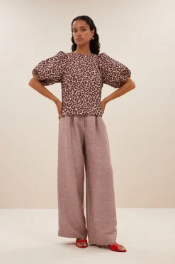 Blouses*By bar jet blouse | pink cheetah print