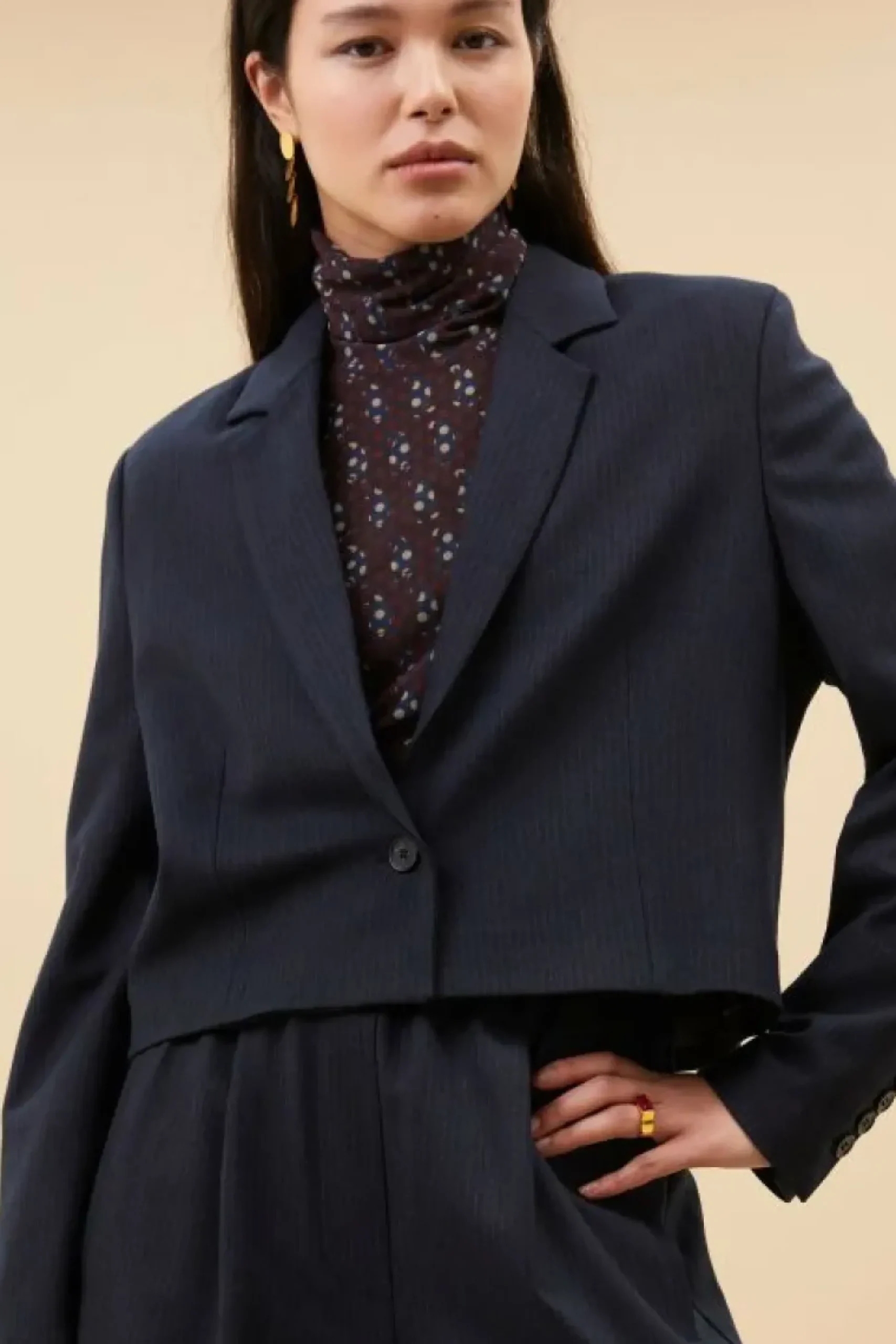 Jassen*By bar jody stripe blazer | dark navy