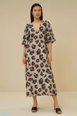 Jurken*By bar juta cheetah dress | cheetas print