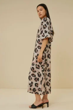 Jurken*By bar juta cheetah dress | cheetas print