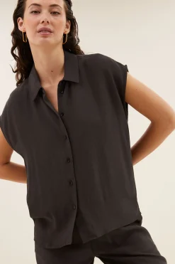 Blouses*By bar kiek viscose top | cafe noir
