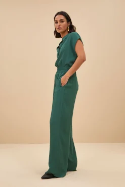 Blouses*By bar kiek viscose top | deep green