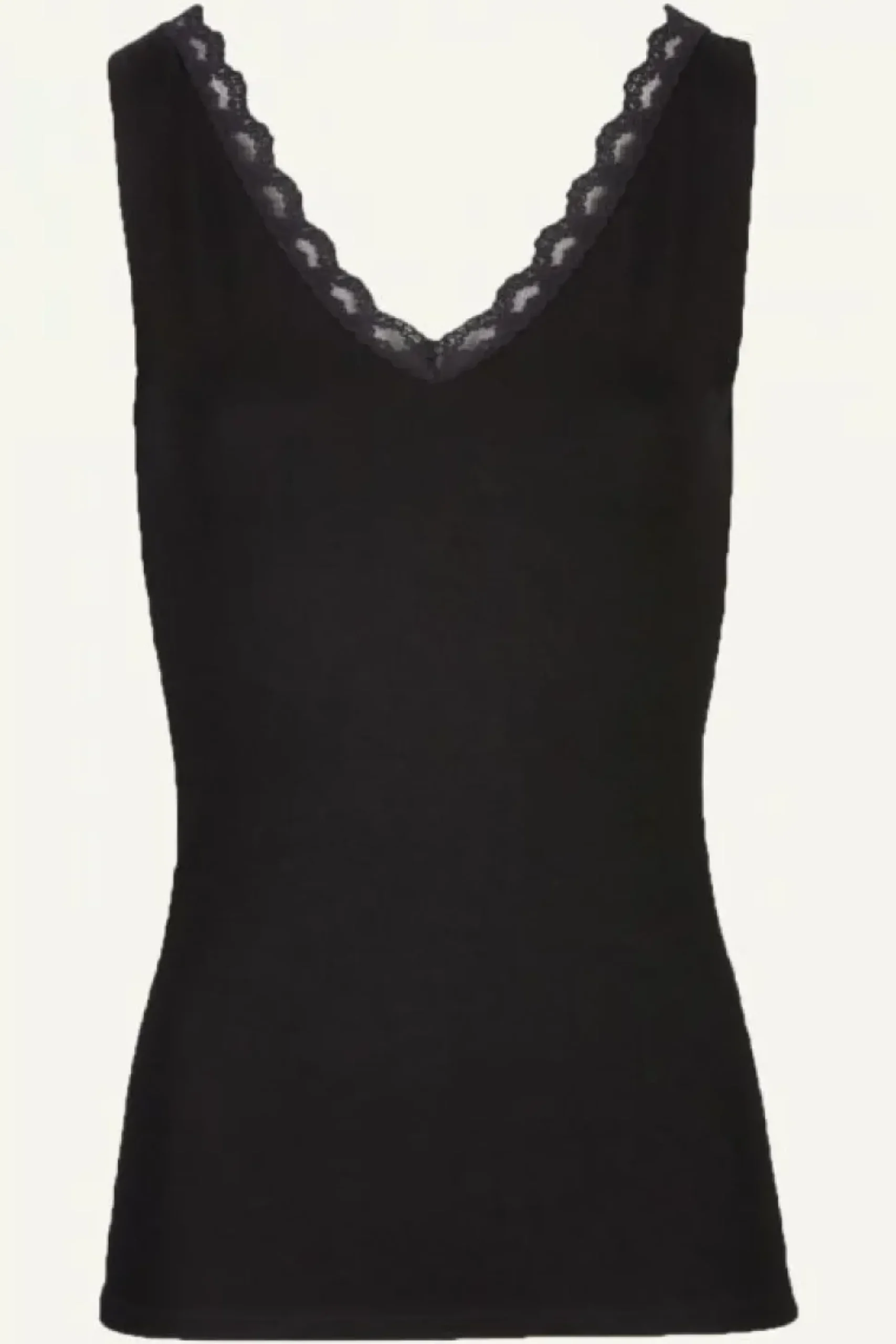 Tops & Shirts*By bar lace singlet | black