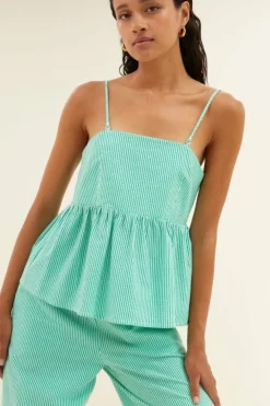Tops & Shirts*By bar leah stripe top | green seer stripe