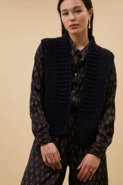 Gilets & Spencers|Vesten*By bar levi gilet | midnight