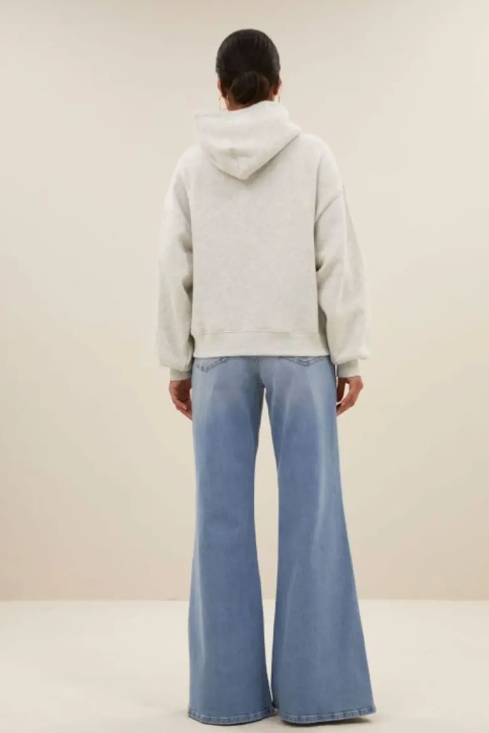 Sweaters|Truien*By bar logo hoodie | light grey melee
