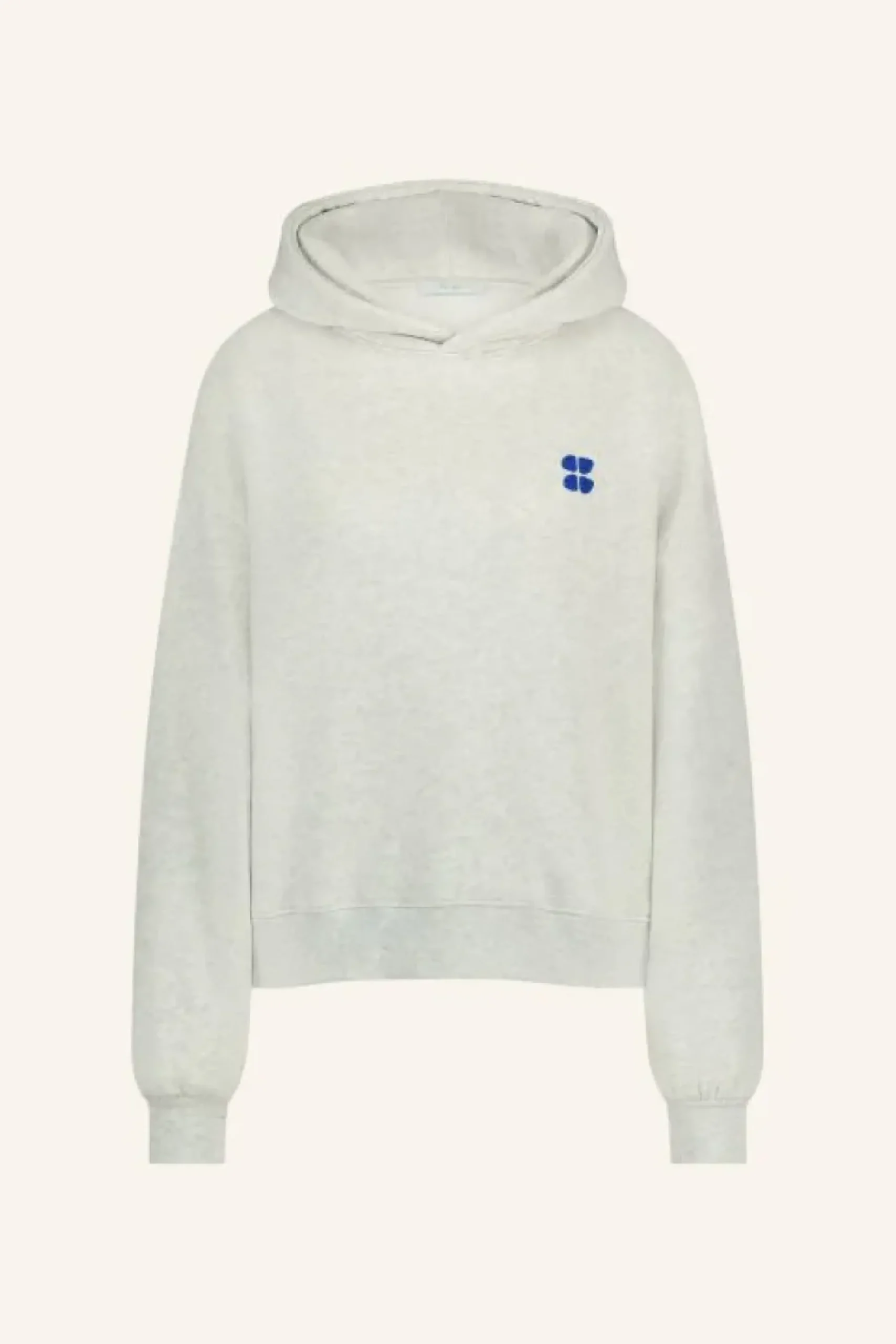 Sweaters|Truien*By bar logo hoodie | light grey melee