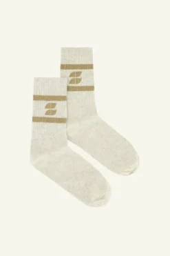 Sokken*By bar logo sparkle socks | gold