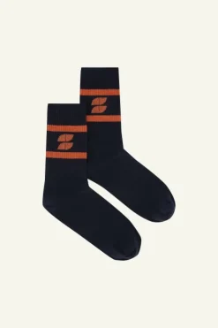 Sokken*By bar logo sparkle socks | poppy red