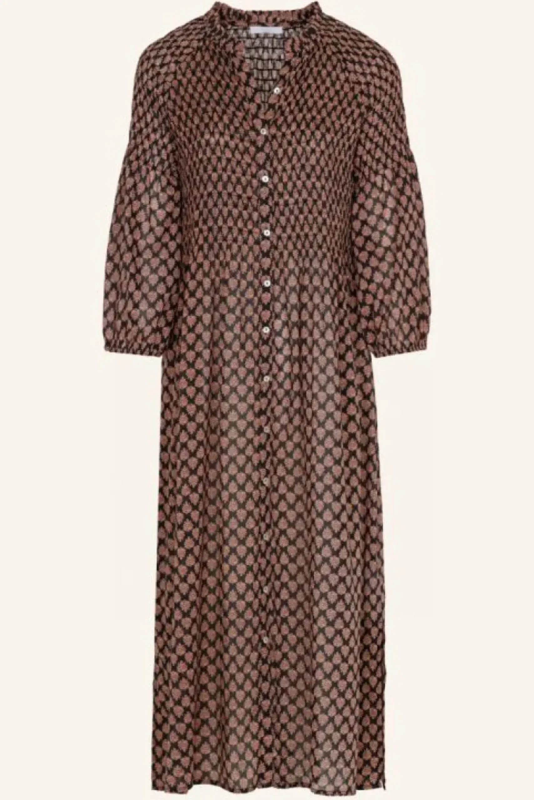 Jurken*By bar loulou leaf dress | leaf print