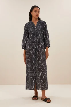 Jurken*By bar loulou midnight ikat dress | midnight ikat