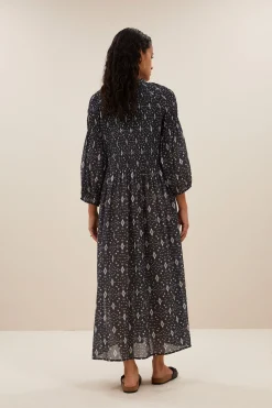 Jurken*By bar loulou midnight ikat dress | midnight ikat