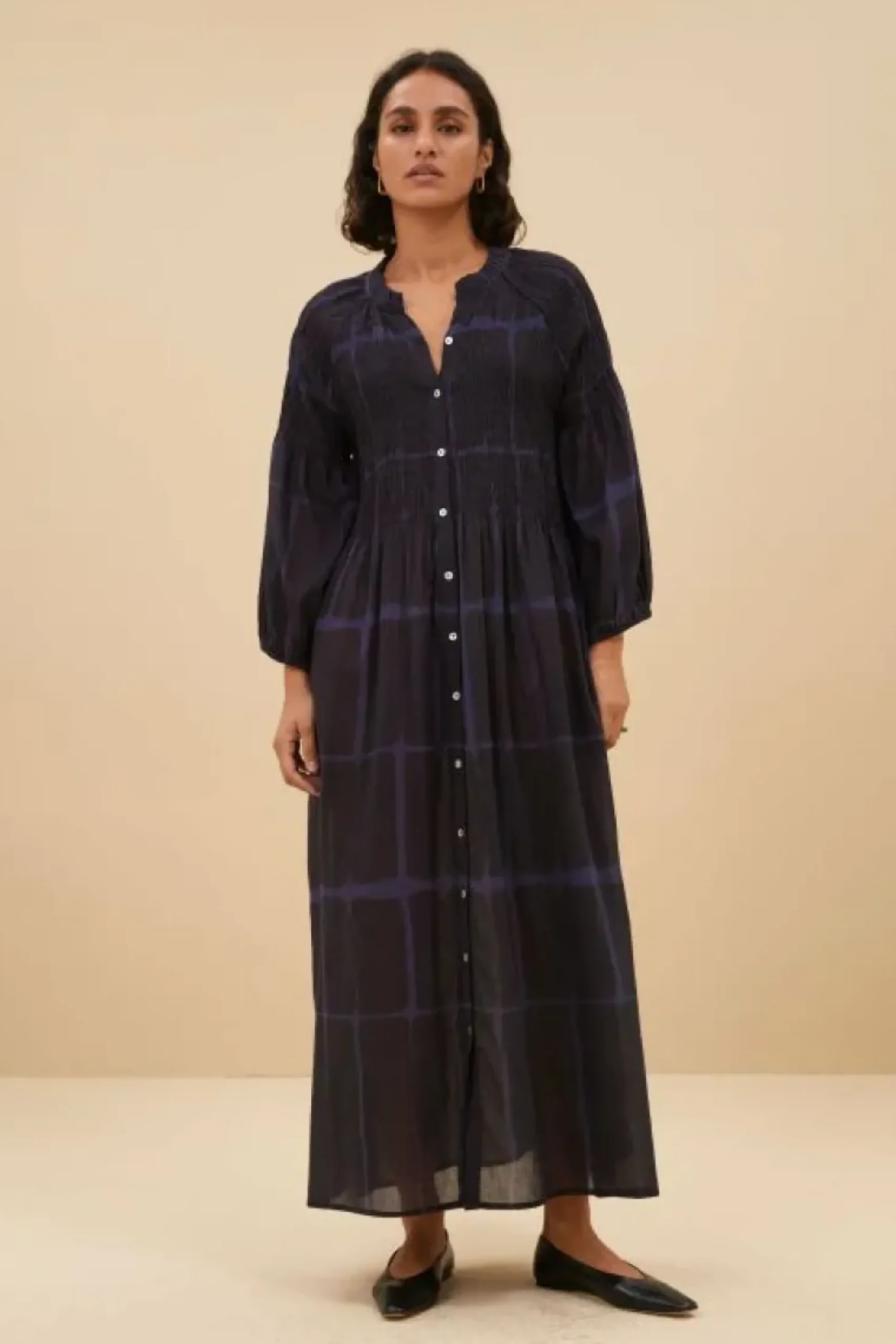 Jurken*By bar loulou square dress | square print