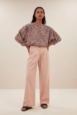 Blouses*By bar lucy cheetah blouse | pink cheetah print