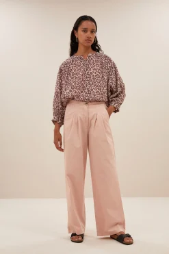 Blouses*By bar lucy cheetah blouse | pink cheetah print