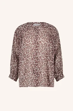 Blouses*By bar lucy cheetah blouse | pink cheetah print