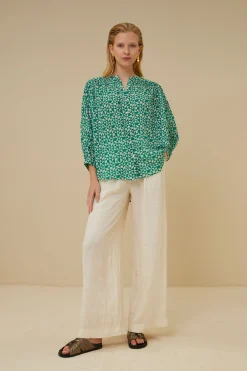 Blouses*By bar lucy graphic blouse | graphic green