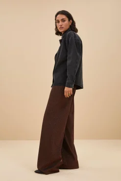 Blouses*By bar mae twill blouse | jet black