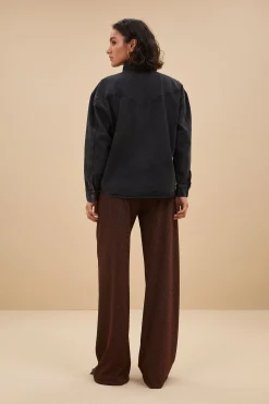 Blouses*By bar mae twill blouse | jet black