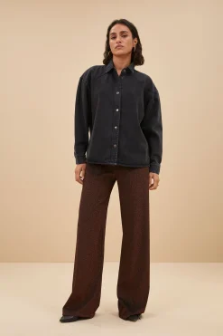 Blouses*By bar mae twill blouse | jet black
