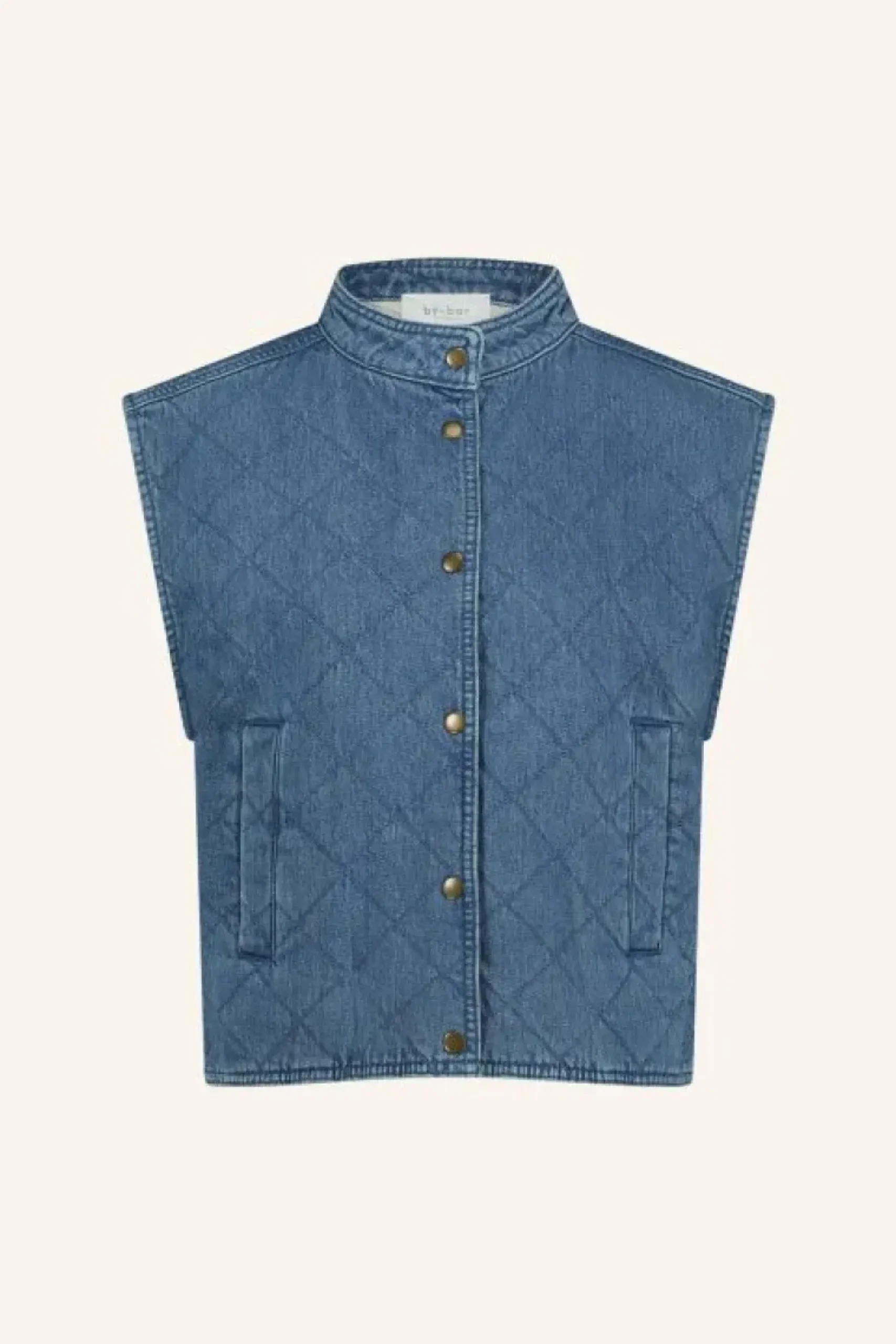 Jassen*By bar mave denim sleeveless jacket | denim