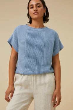 Truien*By bar max ss pullover | ocean