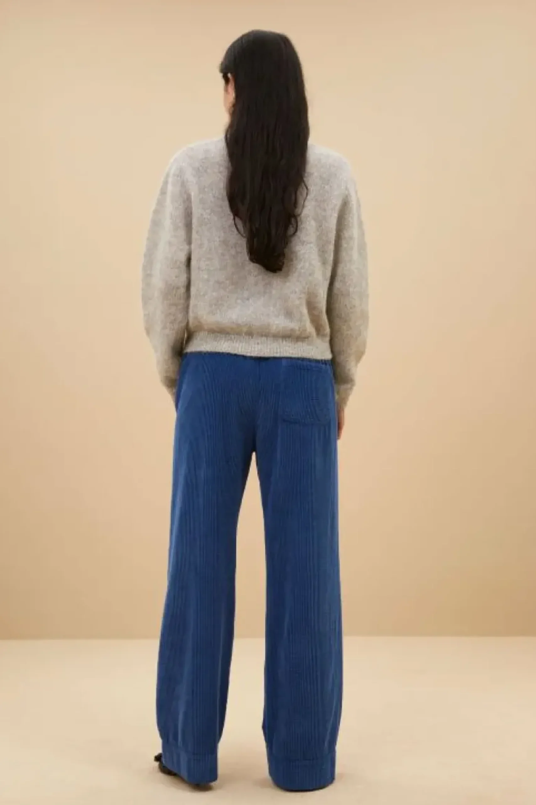 Broeken*By bar mees cord pants | bright oil blue