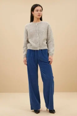 Broeken*By bar mees cord pants | bright oil blue