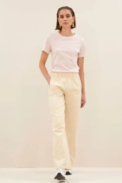 Broeken*By bar mees twill pant | grain