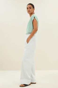 Broeken*By bar mees twill pants | illu grey