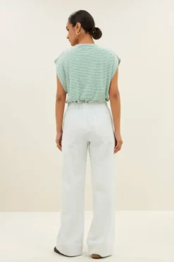 Broeken*By bar mees twill pants | illu grey