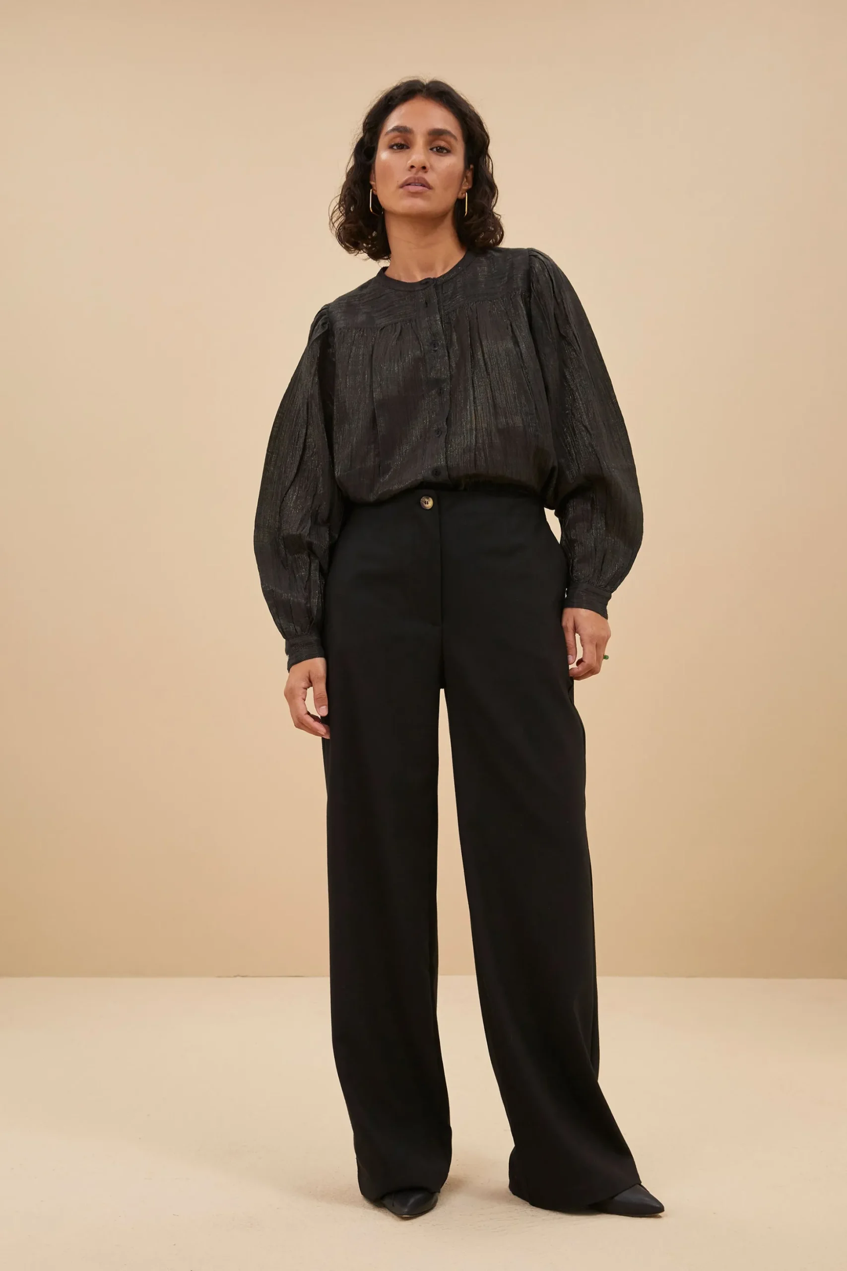 Blouses*By bar meggie lurex blouse | midnight