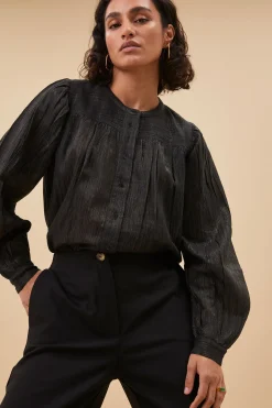 Blouses*By bar meggie lurex blouse | midnight