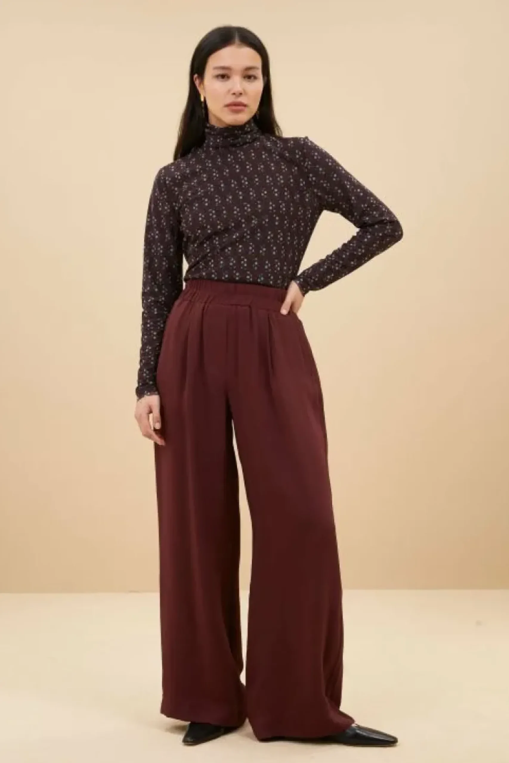 Tops & Shirts*By bar mesh paisley top | paisley dots