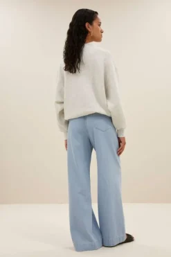 Sweaters|Truien*By bar momo sweater | light grey melee