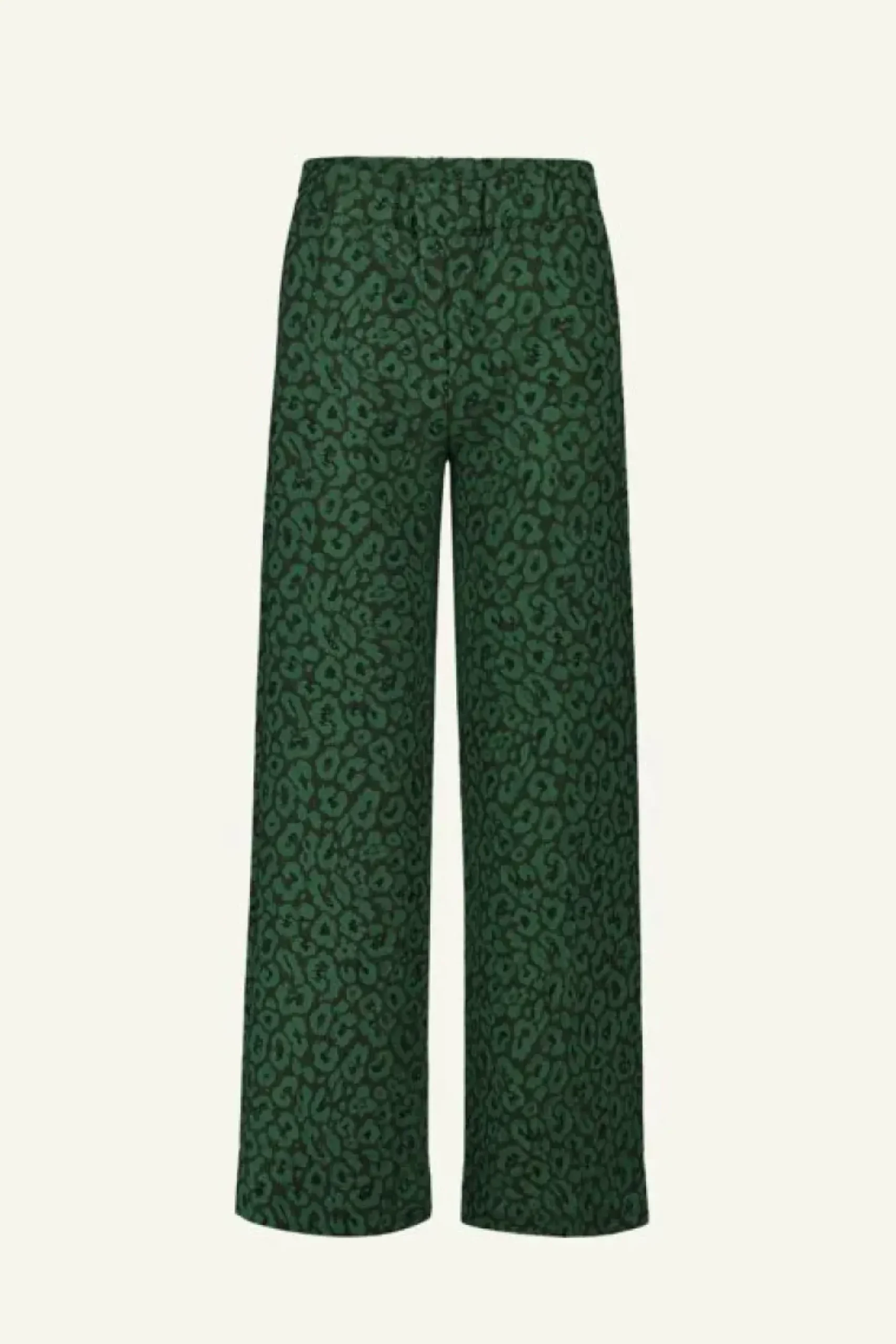 Broeken*By bar neal leo pants | green panter print