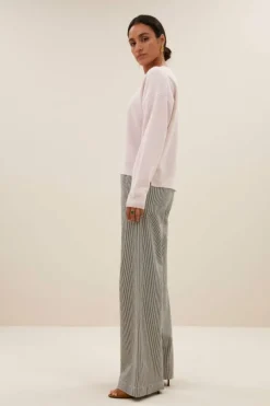 Broeken*By bar neal stripe pants | black white stripe