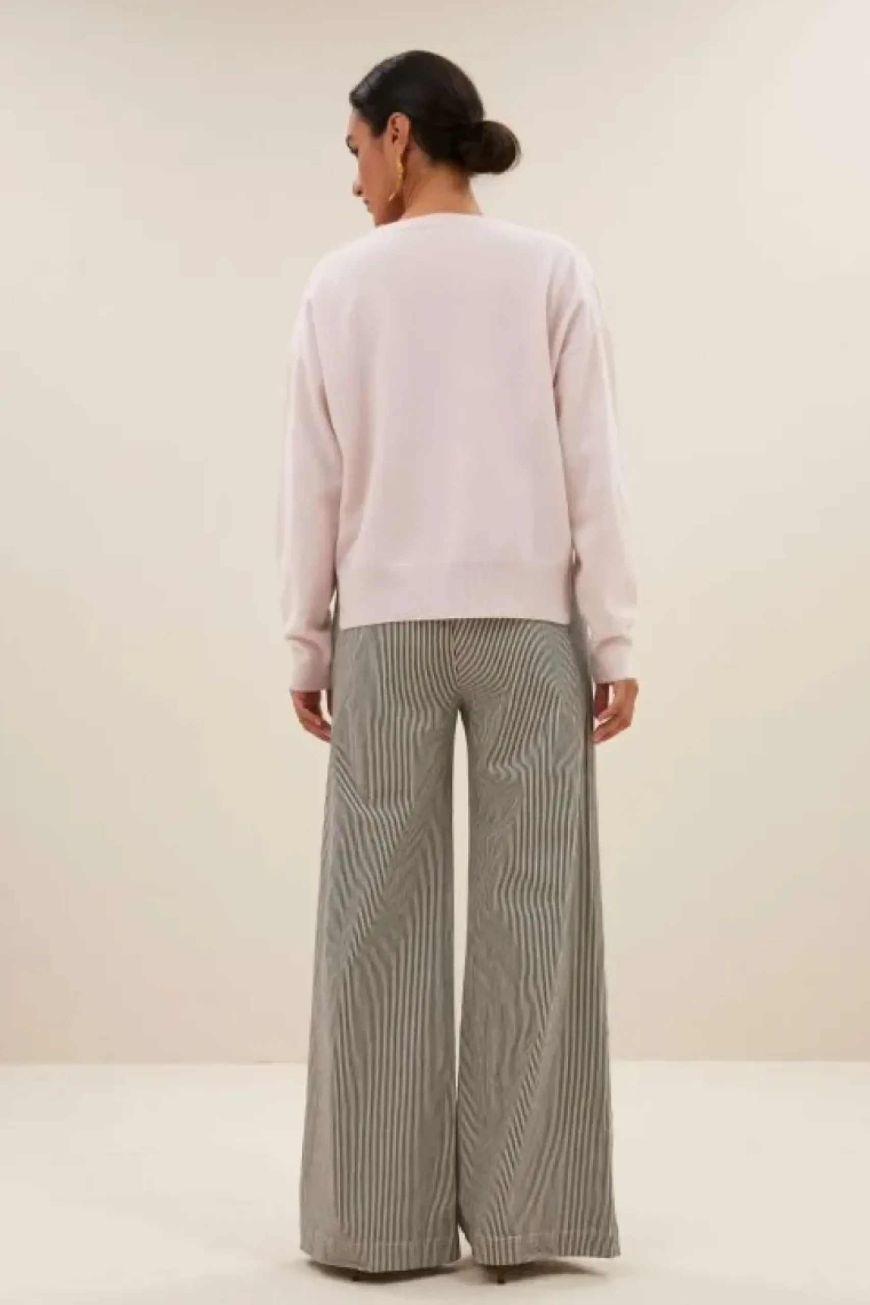 Broeken*By bar neal stripe pants | black white stripe