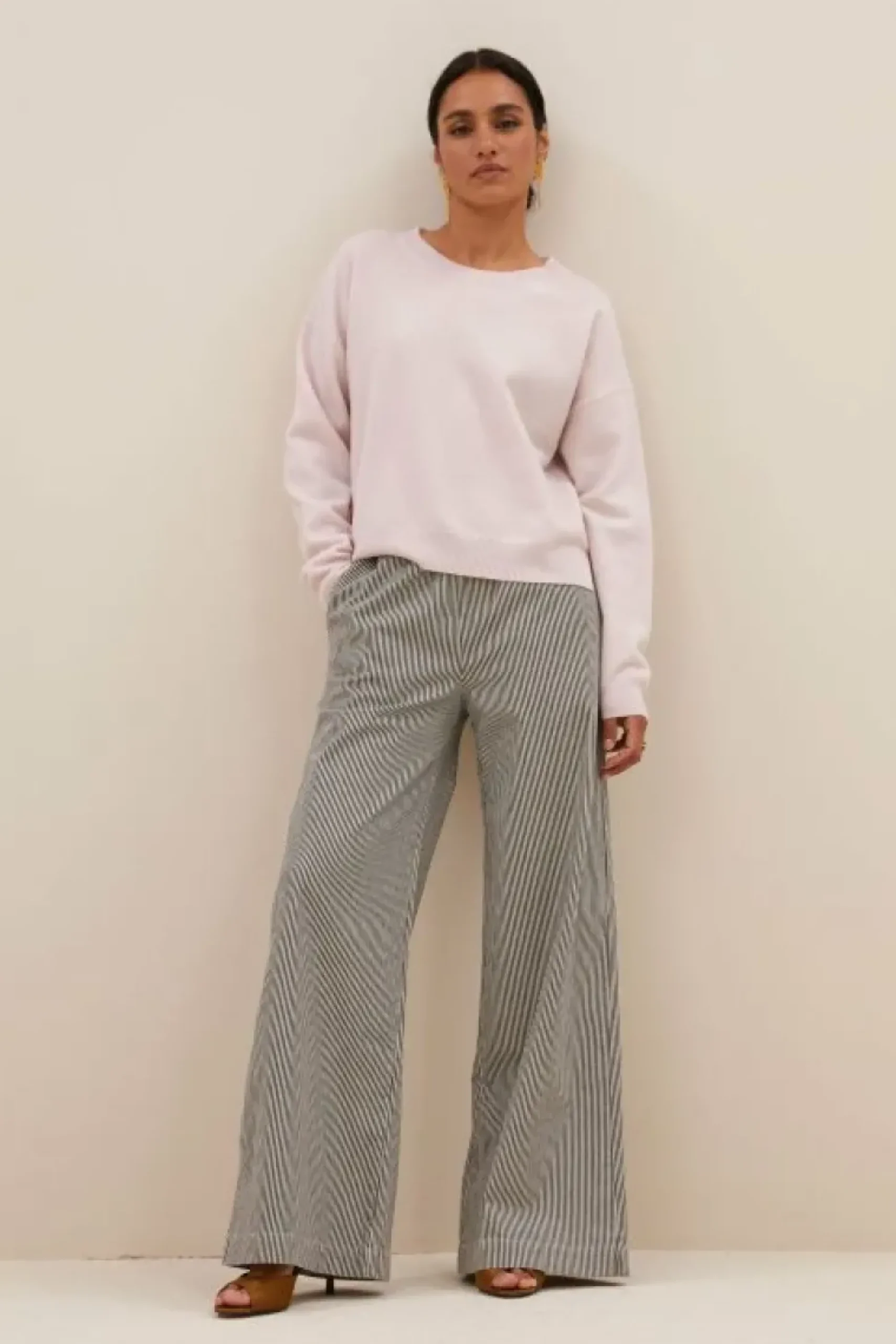 Broeken*By bar neal stripe pants | black white stripe