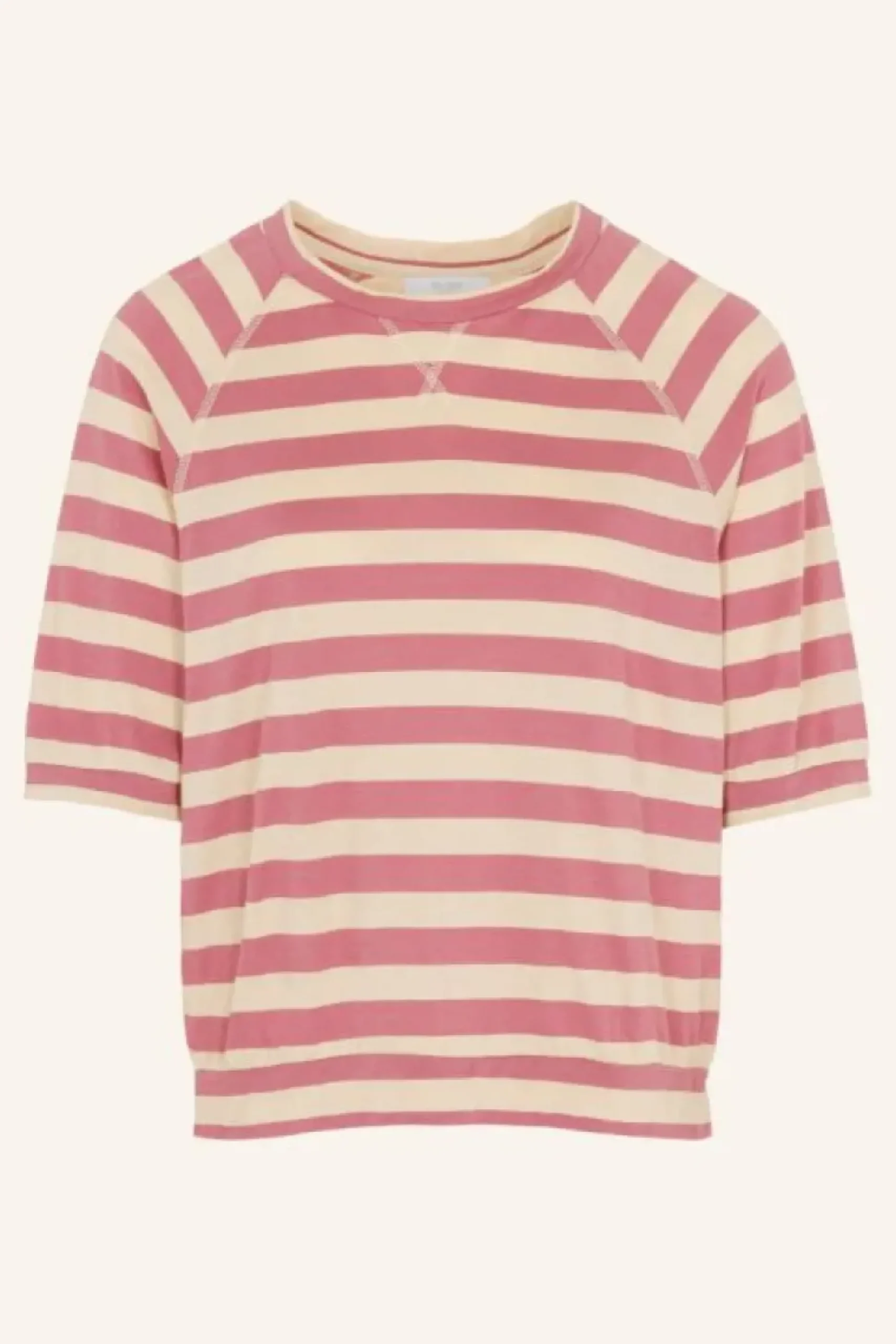 Tops & Shirts*By bar neva big v stripe top | raspberry