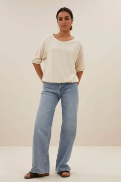 Tops & Shirts*By bar neva slub top | almond