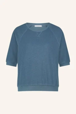 Tops & Shirts*By bar neva slub top | blue stone