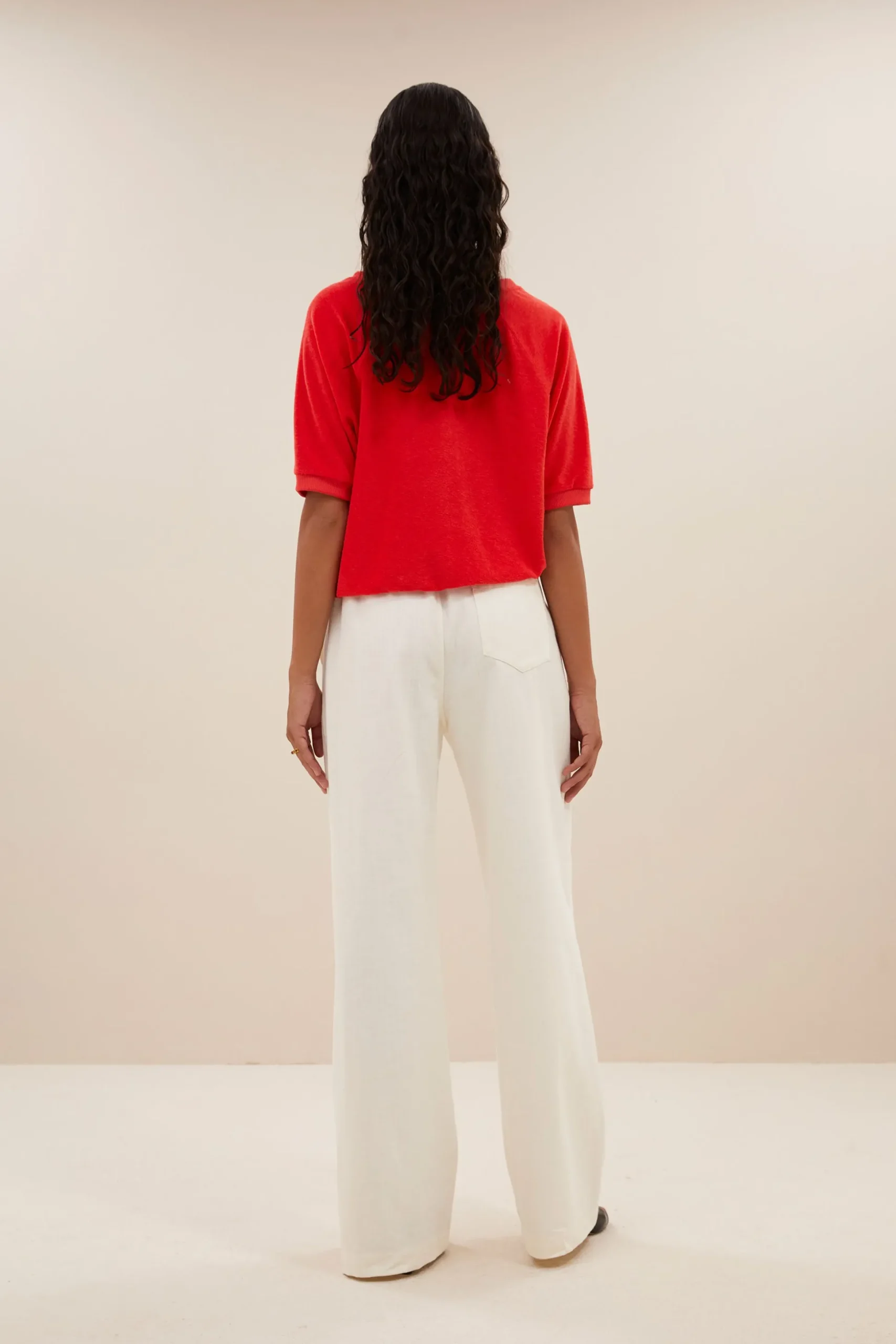 Tops & Shirts*By bar neva slub top | poppy red