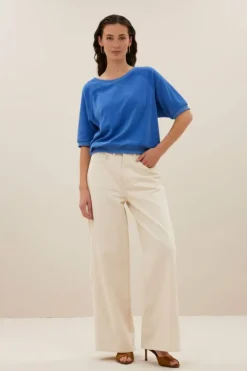 Tops & Shirts*By bar neva slub top | queens blue