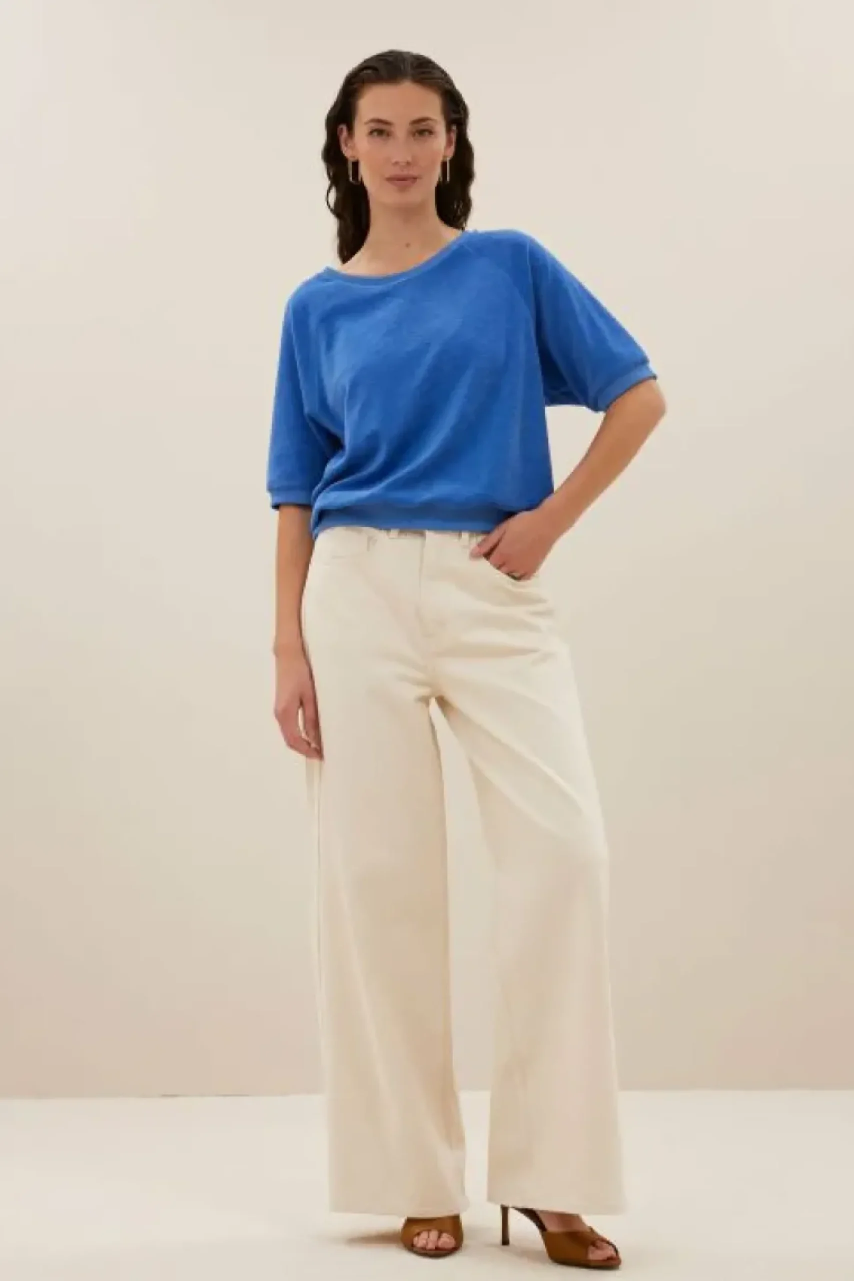 Tops & Shirts*By bar neva slub top | queens blue